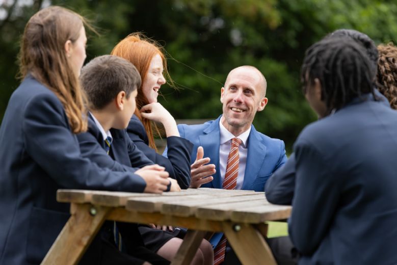 Students with teacher